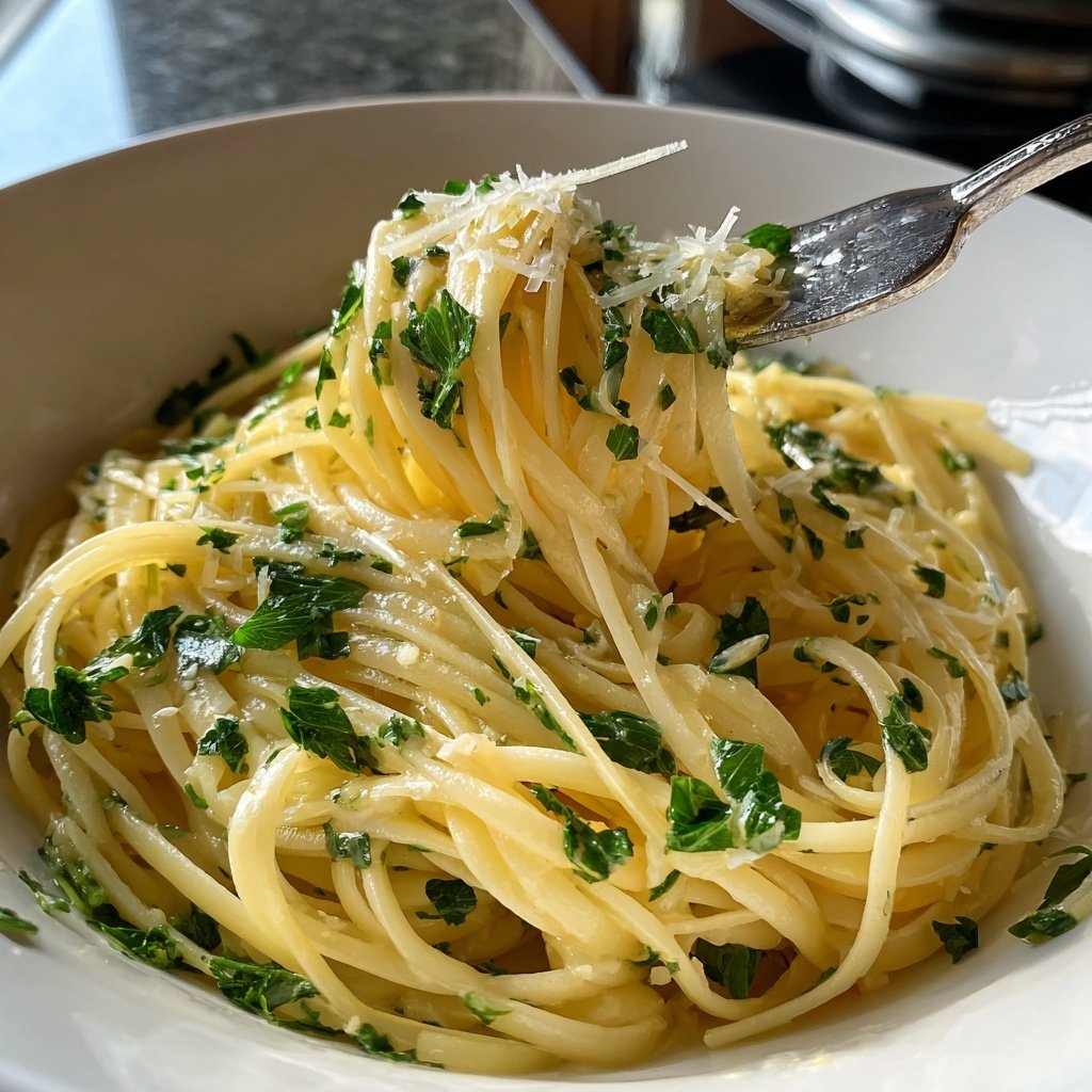 Schnell & Einfach 15-Minuten Knoblauchpasta