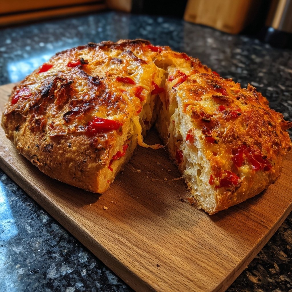 Zupfbrot Mit Paprika Und Käse