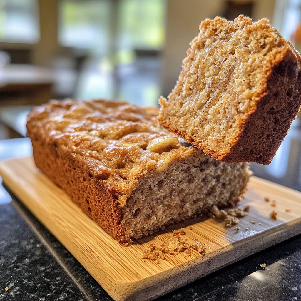Saftiges Bananenbrot mit reifen Bananen