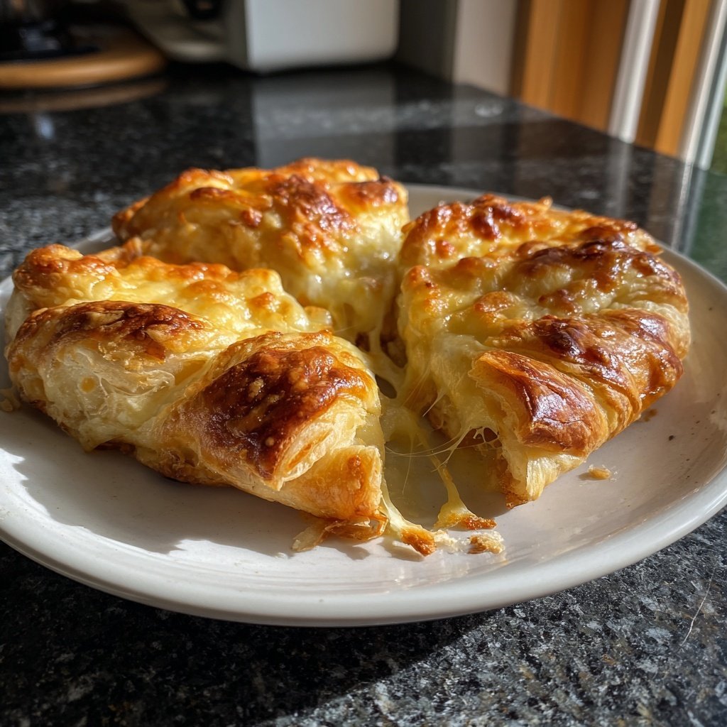 Blätterteig-Herzen mit Käse