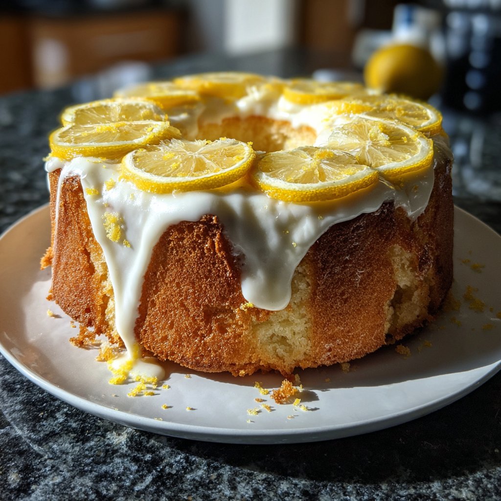 Zitronenkuchen mit Joghurt