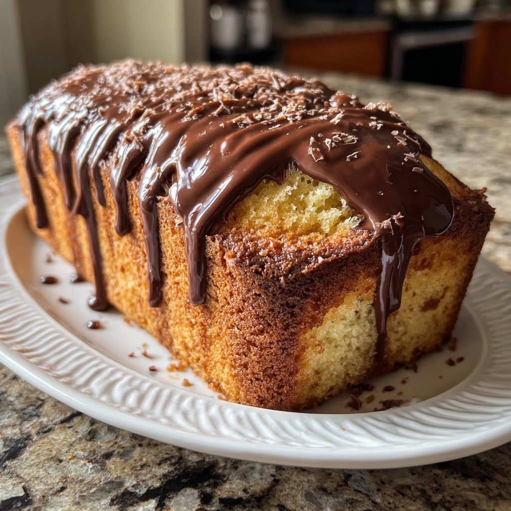 Blechkuchen mit Schokoglasur