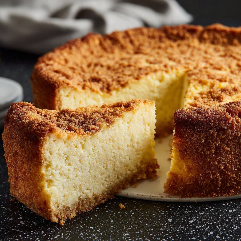 Käsekuchen mit Vanille und Zitrone