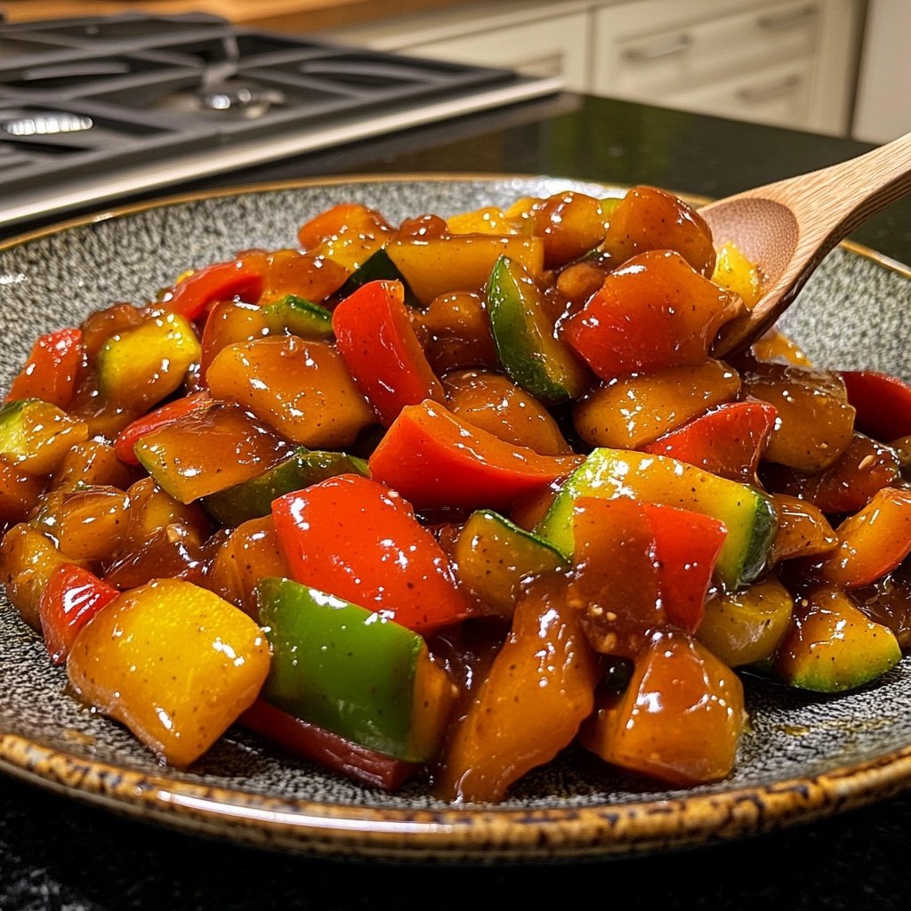 Gemüsepfanne mit Sojasauce