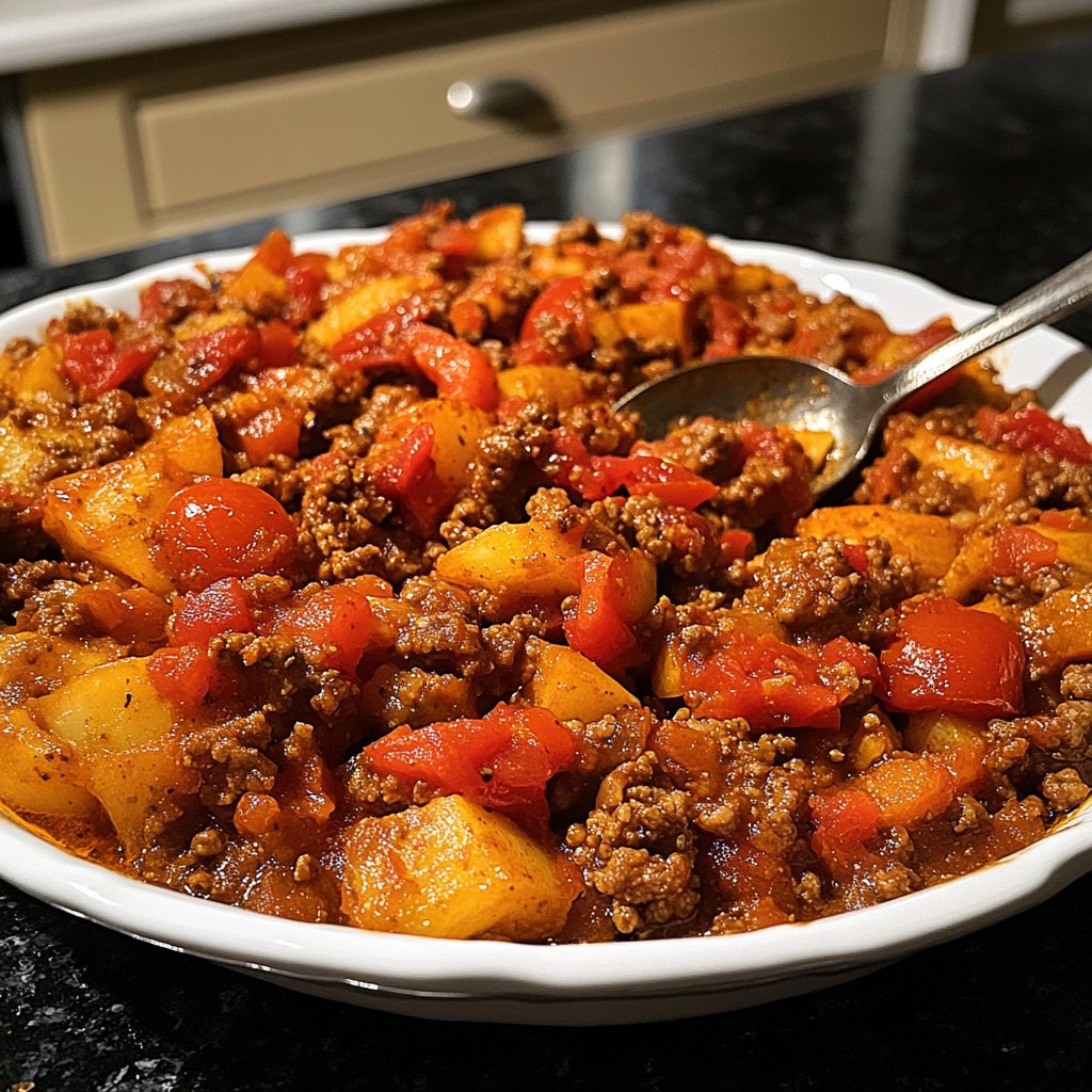 Hackfleisch Tomaten Pfanne