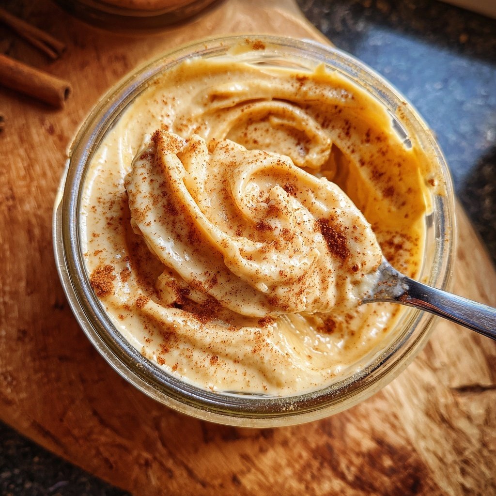 Cremige Zimtcreme mit Apfelmus