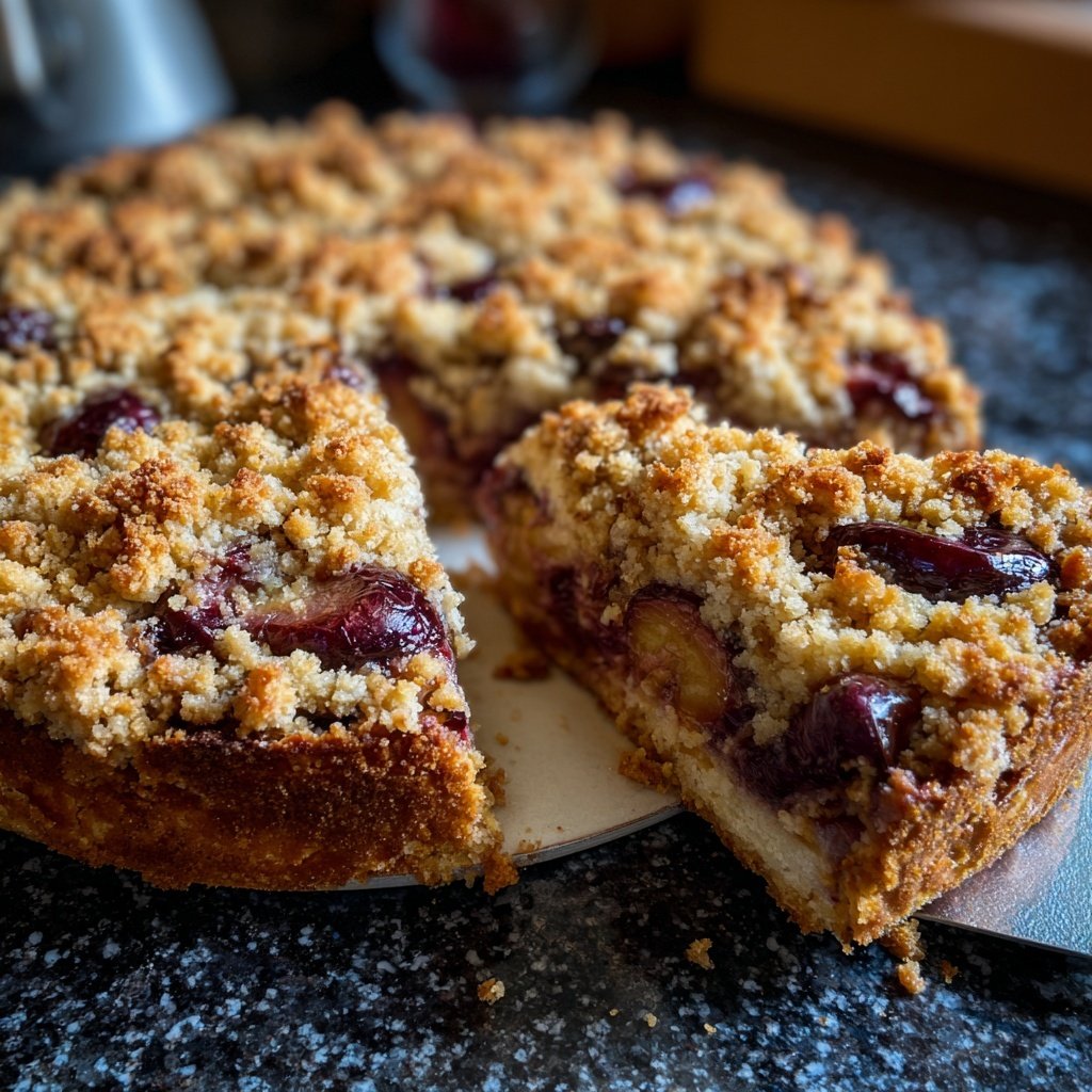 Kuchen mit Zwetschgen und Streuseln