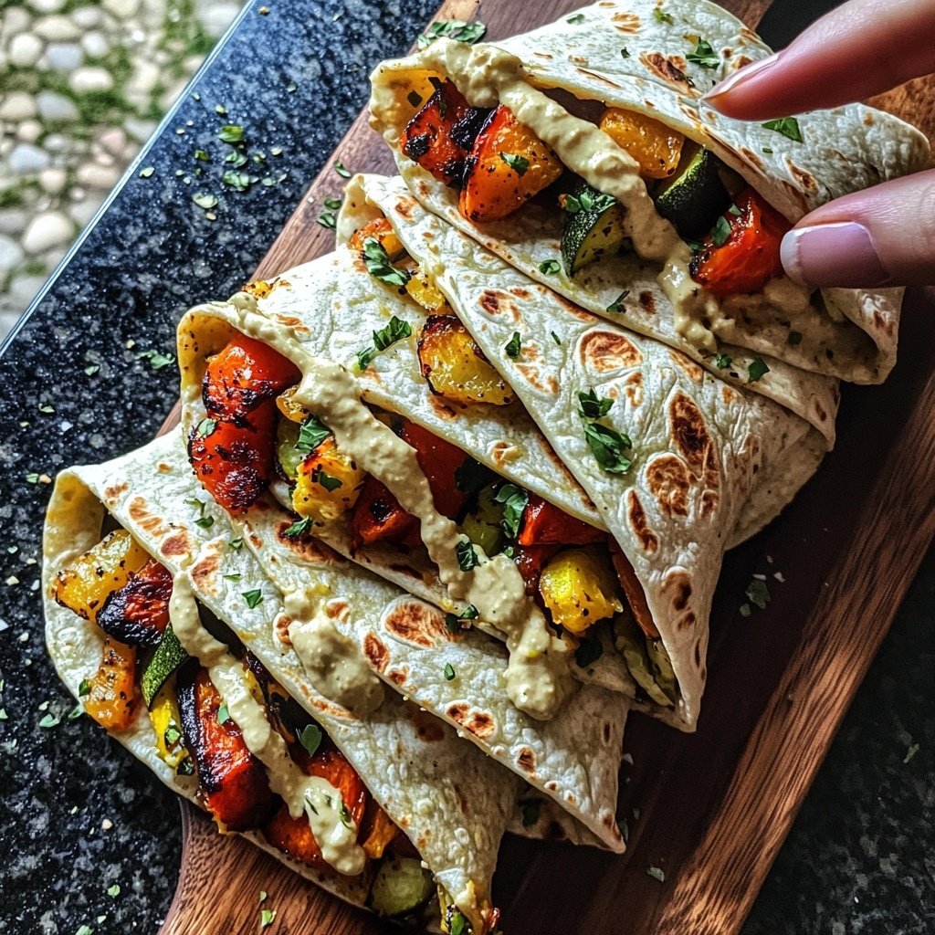 Wraps mit Ofengemüse