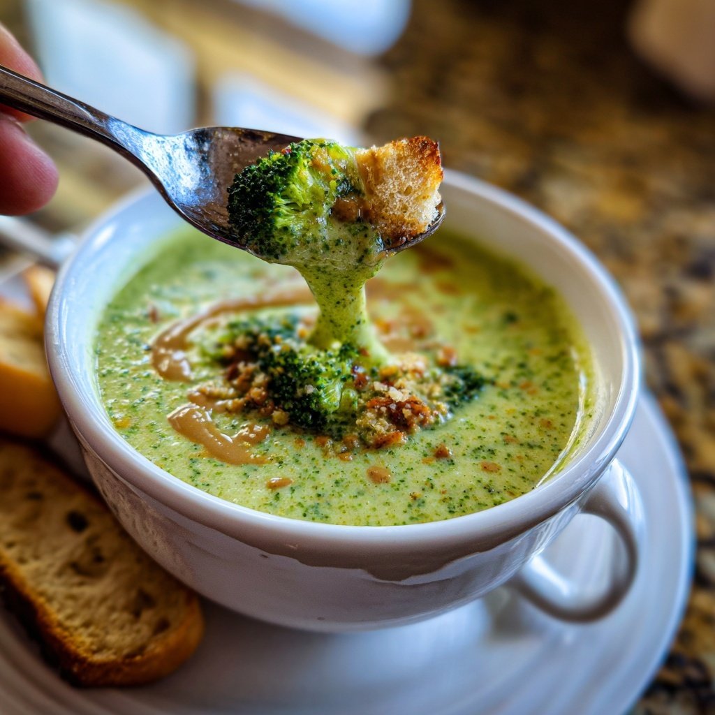 Brokkoli Suppe Mit Mandelmus