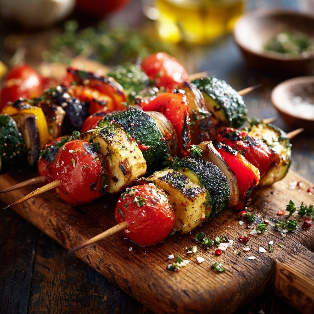 Gegrillte Gemüse Spieße