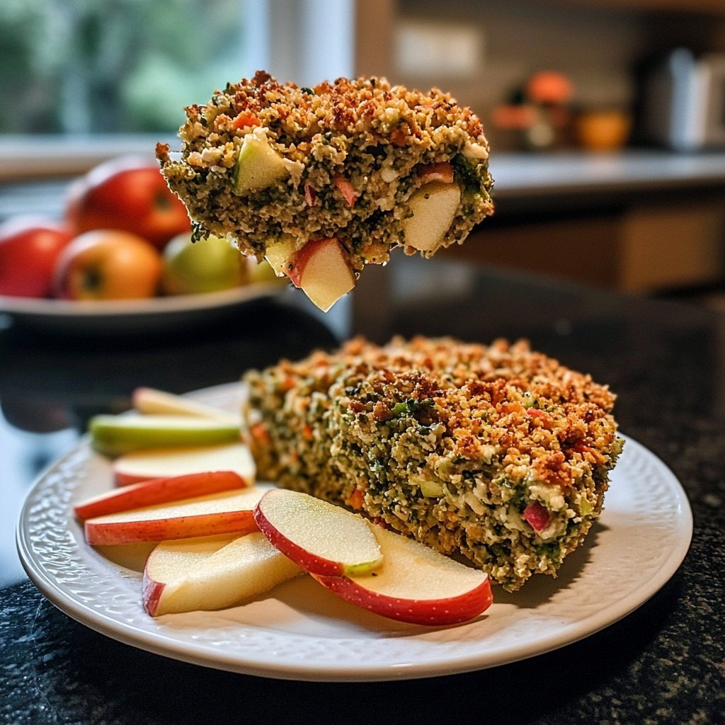 Roher Brokkoli-Salat mit Apfel – Vegan und Low Carb